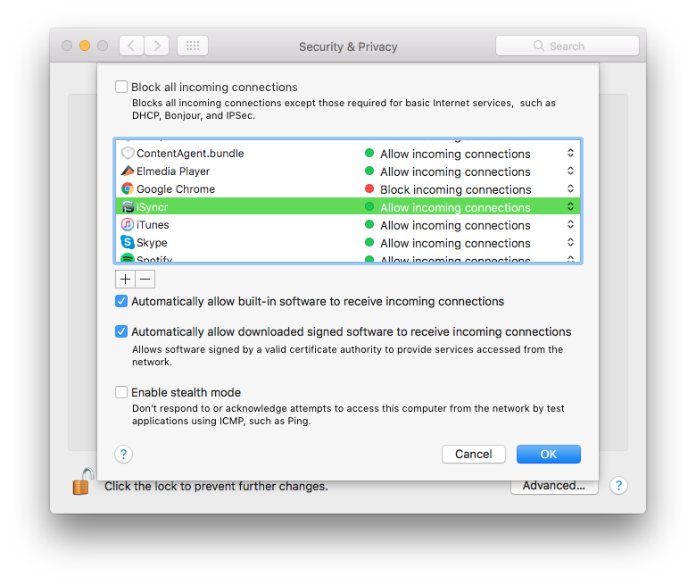 avast security for mac firewall